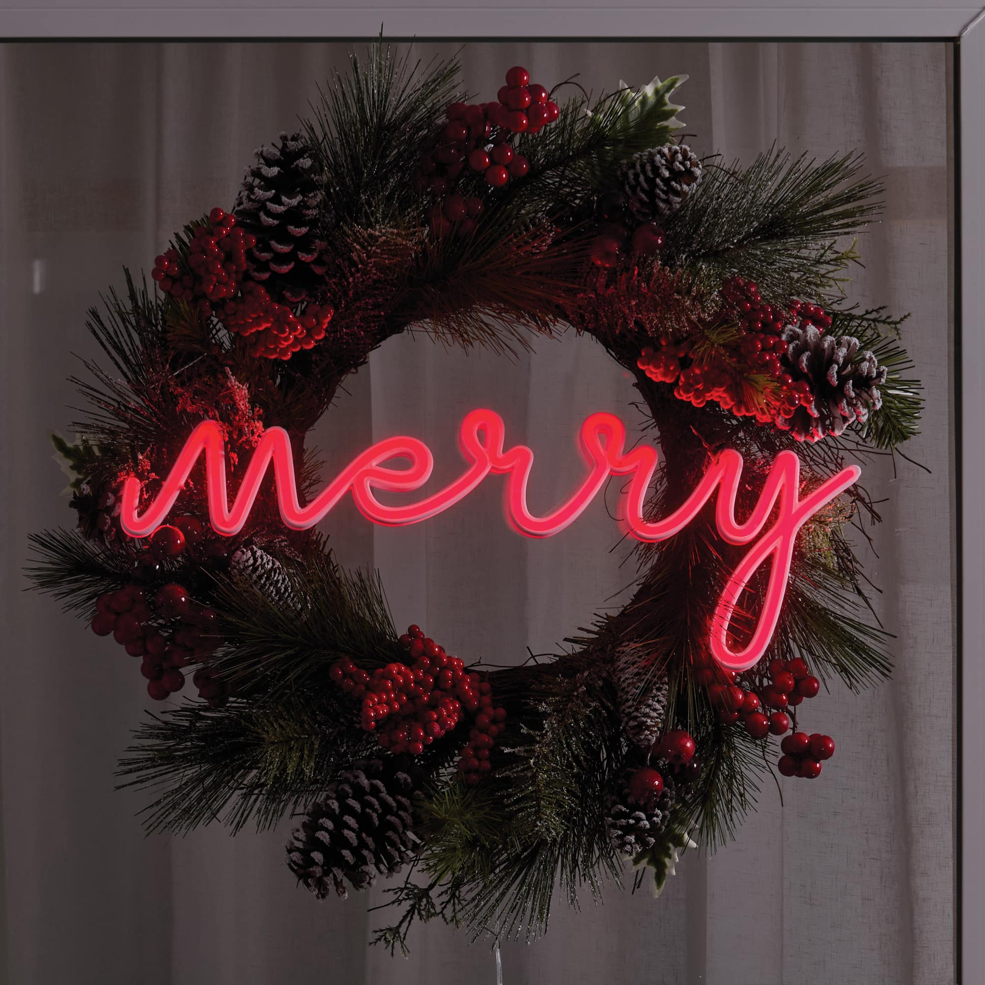 20" Merry Lighted LED Neon Sign by Ashland®